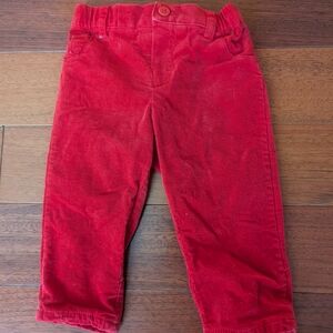 Mayoral Bright Red Corduroy Infant Pants
